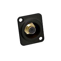 Amphenol Audio ACJB-BLK Panel Mount Jack RCA Jack D Type Blk Diecast Shell