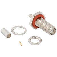 Amphenol RF 901-10743 Connectors SMA Str Cr Jk RG-316 DS Bkhd 50 Ohm IP67