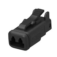 DEUTSCH - TE Connectivity 934451101 Connectors 2CCT BLACK PLUG W/SMALL SEAL