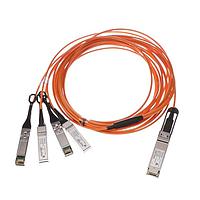 Coherent FCBN510QE2C03 Fiber Optic Cable Assemblies 4x10.3 Gb/s,3m QuadW QSFP AOC Fan Out