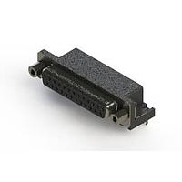 EDAC 630-025-240-033 D-Sub Connectors - Standard Density D SUB RECEPTACLE RA .370 FP
