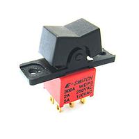E-Switch 300AWSP1J1BLKM6QEIOHORZ Rocker Switches