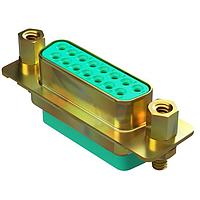 Amphenol Positronic RD9S100T2S/AA-50 Receptacle D-Sub Female Connector 9P Crimp Stainless Steel, Passivated Shell RoHS Jackscrews