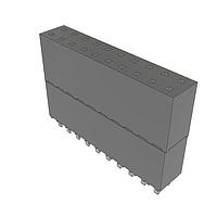 Samtec ESW-110-33-L-D Stackthrough .100" Elevated Socket Strip