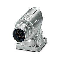 PHOENIX CONTACT 1628524 Connectors Device connector  front mounting  angled rotatable  for standard and ONECLICK fast locking system  M17  No. of pos.: 8  type of contact: Socket  Crimp connection  flange dimensions: 28 mm x 28 mm  coding:N