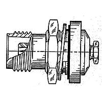 Radiall 6001-7051-003 Connectors TNC/STR JACK FEMALE CLAMP TYPE FOR 2.6/50 S CABLE NICKEL REAR MOUNTPANEL SEALED