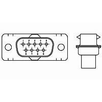 AMP Connectors - TE Connectivity 5745018-1 Plug DSUB E09P CRIMP