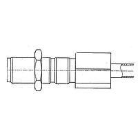 Amphenol RF 901-10165 Connectors SMA Strg Jack for 1.32 Microcbl Blkhd