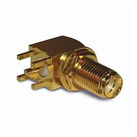 Amphenol RF 132203 PCB Connectors SMA R/A PCB BULKHEAD JACK TEF GOLD