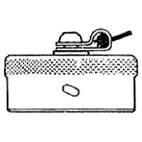 Amphenol Socapex RJFC2B Cap Sq Flange Recpt Cap RJ45 Cat5e Black