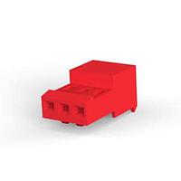 AMP Connectors - TE Connectivity 3-641237-3 Receptacle Housing RCPT 3P 22 AWG RED