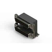 EDAC 661-025-364-04C Dual Port D-Sub Connectors Right-angle Dual Port D-Sub Connector