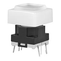 NKK Switches JB15HBPE-BB Tactile Switches OFF(ON) HI OPER EXTD ACT YLW LED WHT/WHT