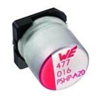 Wurth Elektronik 875115752001 Aluminum Polymer Capacitors WCAP-PSHP 50V 10uF 20% ESR=45mOhms