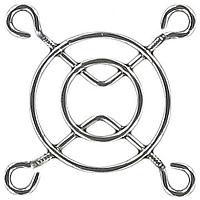 Qualtek Electronics 08149 Guard 40mm Wire Form Fan Guard, Bright Nickel Chrome Finish