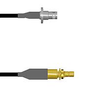 Amphenol Custom Cable Q-0803Q0008024i RF Cable Assemblies BNC-SJB/SMB-SJB RG58 24I