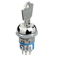 APEM LK5GNB126N3 Keylock Switches KEYLOCK SWITCH LK 19MM