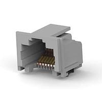 AMP Connectors - TE Connectivity 5406721-1 Modular 8/8 R/A RJ45 SMT GRY
