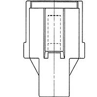 Yazaki 7322962340 Connectors CONN 2P SWP LT GRY