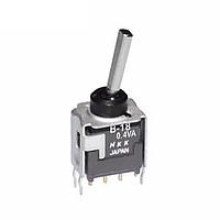 NKK Switches B18EB Toggle Switches (ON)OFF(ON) .394 FLT STRT BRKT PC .4VA