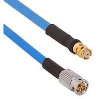 Amphenol SV Microwave FQSMPM-085-FSSMP-060 RF Cable Assemblies SMPM F QB to SMP Straight F 6"Cable