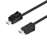 Adam Tech CA-USB4-CMRLA-CMLA-1M USB Cable Assembly USB 4.0 Type C Cable, Male (Right Angle) to Male, 1m length, 40Gbps