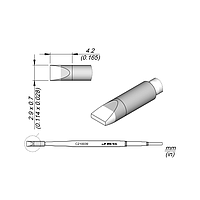 JBC C210039 Soldering Tip (Chisel, 2.9 x 0.7mm)