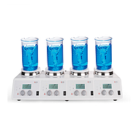 DLAB MS-H340-S4 LCD 4-Channel Digital Magnetic Hotplate Stirrer (200~1500rpm; 25~340°C)