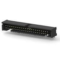AMP Connectors - TE Connectivity 5103311-9 Shrouded A/L LOW PRO HDR 44P RA BLK