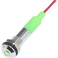 Mallory Sonalert FL1M-6SW-1-G110V Indicators LED GRN 6MM NUT 110VAC/DC