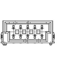 ERNI - TE Connectivity 524612-E Headers MAXIBR_QT M 2X5P RA SMT TIN BK
