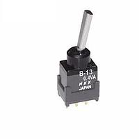 NKK Switches B13EP Toggle Switches ON-OFF-ON .394 FLAT STRT PC .4VA