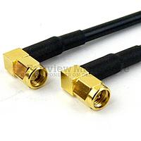 Fairview FMC0404058 RA SMA Male to RA SMA Male Cable RG-58 Coax