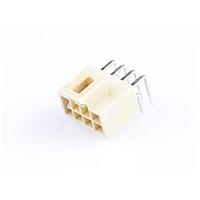 Molex 105314-2808 Headers & Wire Housings NANO-FIT HDR RA DLR 8CKT G+lube WHT