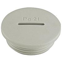 Altech 7215576 Hole Plugs PG29 PA ROUND W/SLOT GRAY