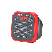 UNI-T UT07A-UK Socket Tester (230V, <18mA)
