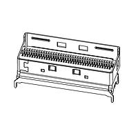 Amphenol Commercial Products U10F274320T Serial Connectors SlimSAS X8 Vertical Low profile, 15U" Gold plating, Latch pin length=1.5mm, 24G, T&R packing
