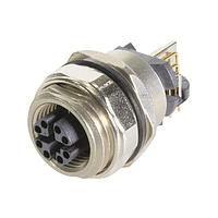 HARTING 21033814809 Right Angle M12 X-code 8p female w/Rpnl mnt ang/Cat6A