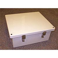 Bud Industries NFL-6632 Electrical Enclosures Fiberglass Enclosure with Stainless-Steel Latch (11.8 X 9.9 X 6.5 In)