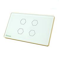 HUNONIC HN04SCT WiFi Touch Switch 4 Rectangular Button (White)