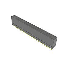 Samtec ESW-123-12-G-D Stackthrough .100" Elevated Socket Strip