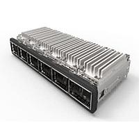 AMP Connectors - TE Connectivity 2170207-2 Heat Sink Assemblies 1X6 QSFP CAGE ASSEMBLY THRU BEZEL