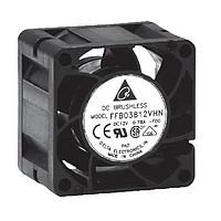 Delta Electronics, Inc. FFB03812HN-R00 Axial DC Axial Fan, 38x28mm, 12VDC, Locking Speed Sensor