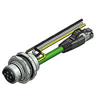 Amphenol CONEC 57-02378 Ethernet Cables / Networking Cables ENP-17-1-FSH2PST3PEDBU4-45S-RS8.33-0,5/0,5/G6/150/034