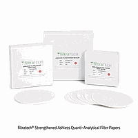 filtratech FL.QT51.A125 Filter Paper, Quantitative, Strengethened Ashless, Very Fast, Ø125 mm