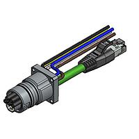 Amphenol CONEC 57-03072 Ethernet Cables / Networking Cables ENP-17-1-FSPBU4PEDST4-V5-45S-RS8.33-1/1/G6/150/034