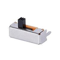 Same Sky (formerly CUI Devices) SLW-1277545-3A-RA-N-D Slide Switch 12.7 x 7.5 x 4.5 mm, 3 mm Raised Slide Actuator, Right Angle, Through Hole