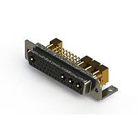 EDAC 630-36W4640-5TC Mixed Contact D-Sub Connectors Right-angle Power Combo D-Sub Connector