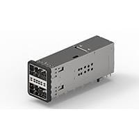 AMP Connectors - TE Connectivity 2227224-1 Cage Assemblies zQSFP+ STACKED RECPT ASSY 2X1