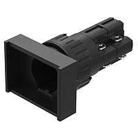 EAO 31-122.0252 Actuators Actuator, oe 16 mm, 24 mm x 18 mm, illuminative, rectangular, Black, Plastic, 2 NC / 2 NO, Momentary, Soldering terminal
